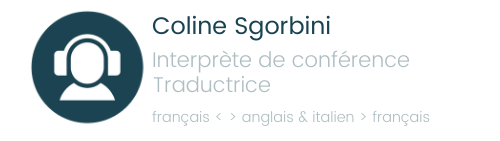 Coline Sgorbini – Interprète de conférence et traductrice